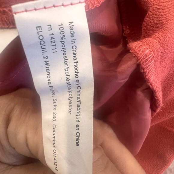 NWT Eloquii Vibrant Rose/Coral-ish Women's Joggers - Picture 5 of 6
